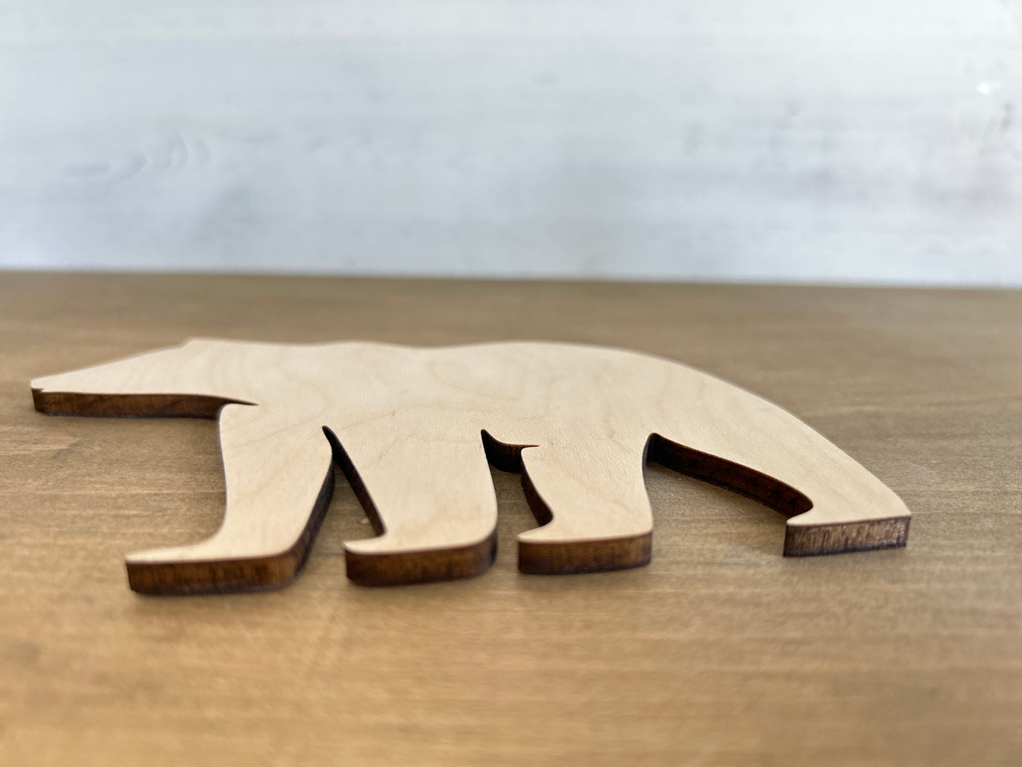 DIY Thin Blanks - Wood Bear - Pack of 4