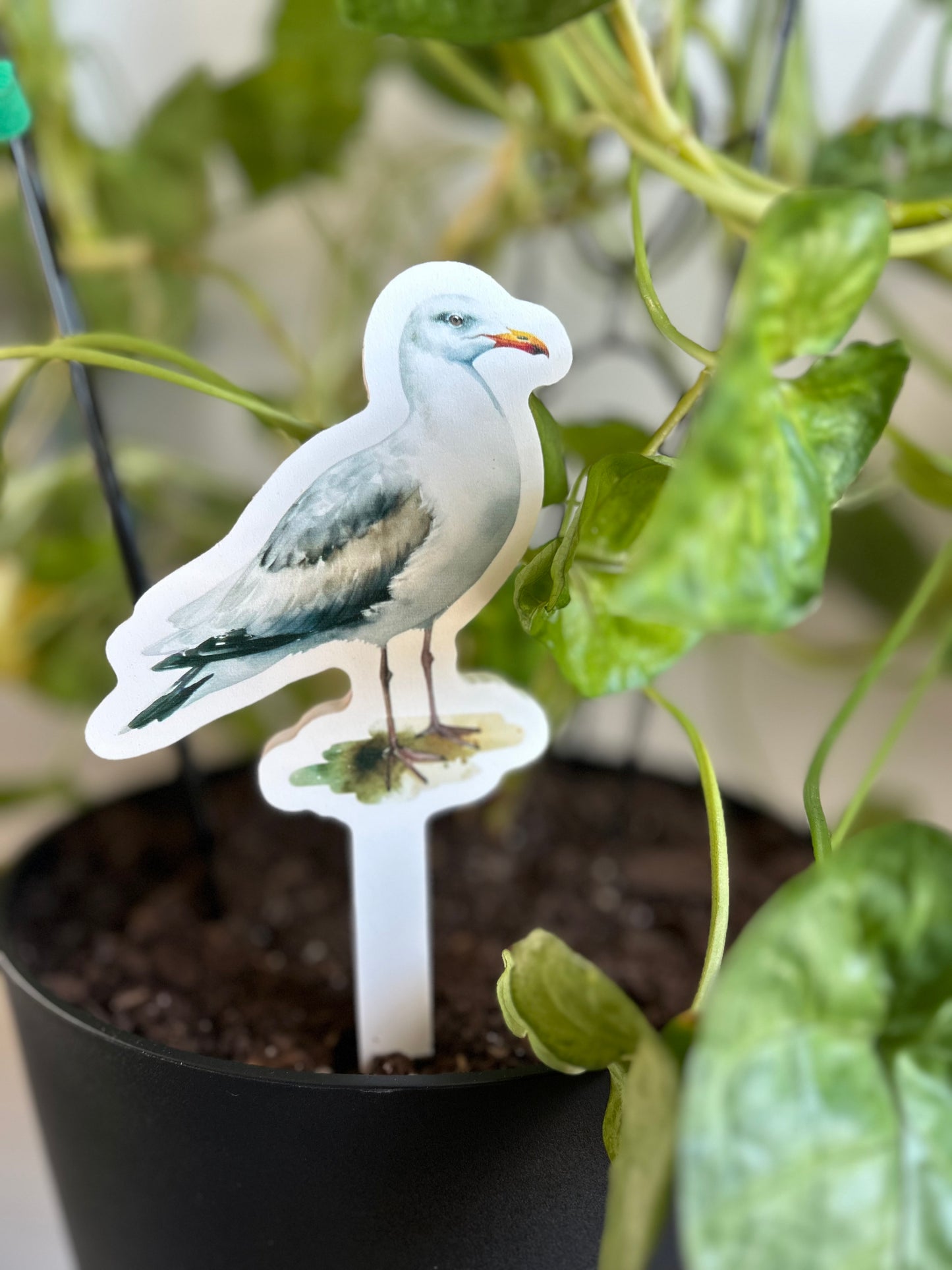 Indoor/Outdoor Plant Stake Decorations - Seagull