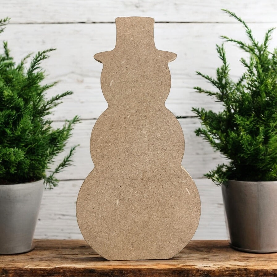 DIY Wood Snowman