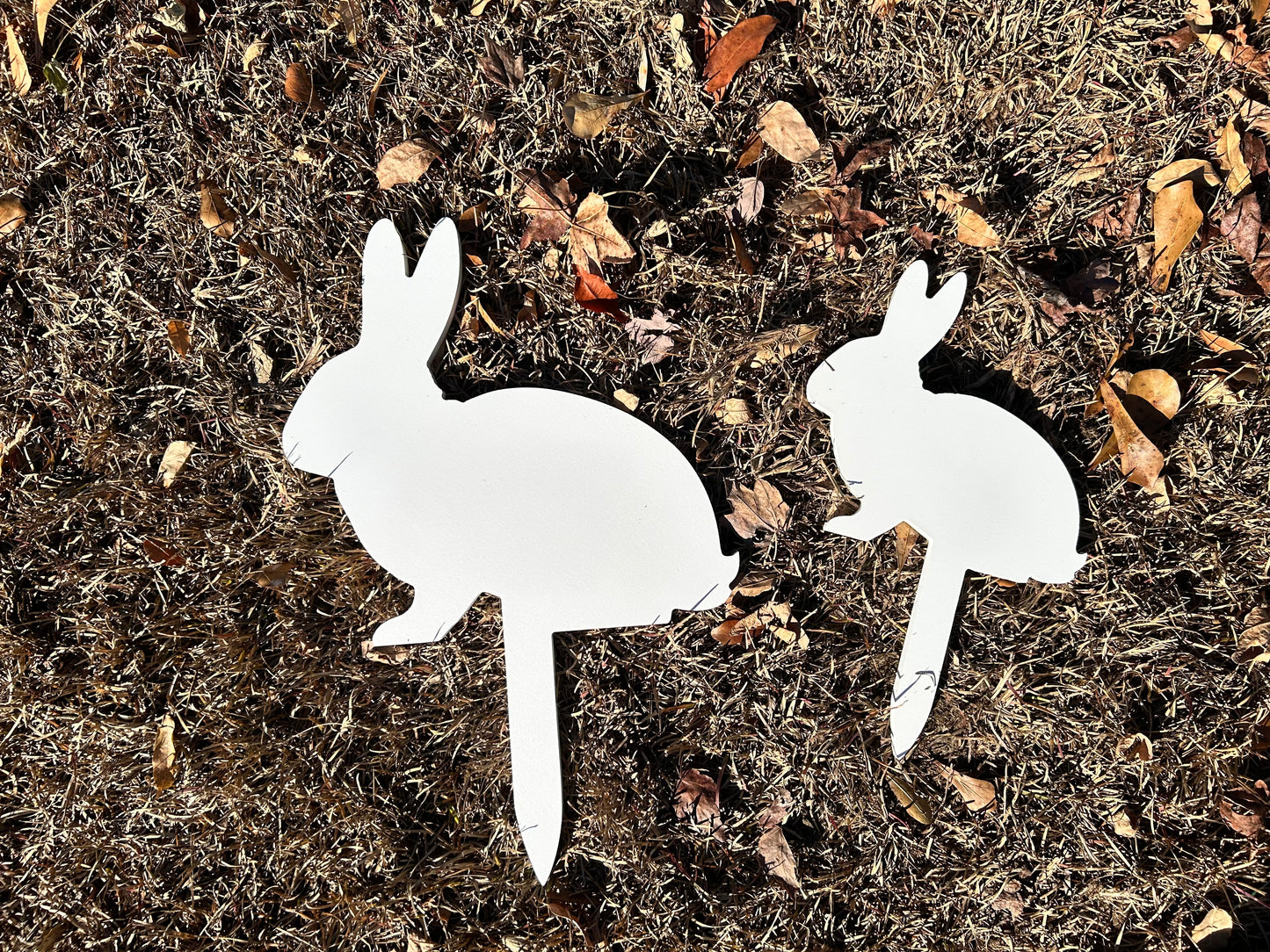 Outdoor Spring Bunny Yard Stake Decorations
