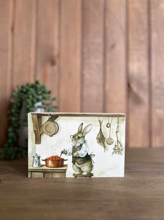 Carrot Stew - Rustic Animal Spring Decor Wood Sign