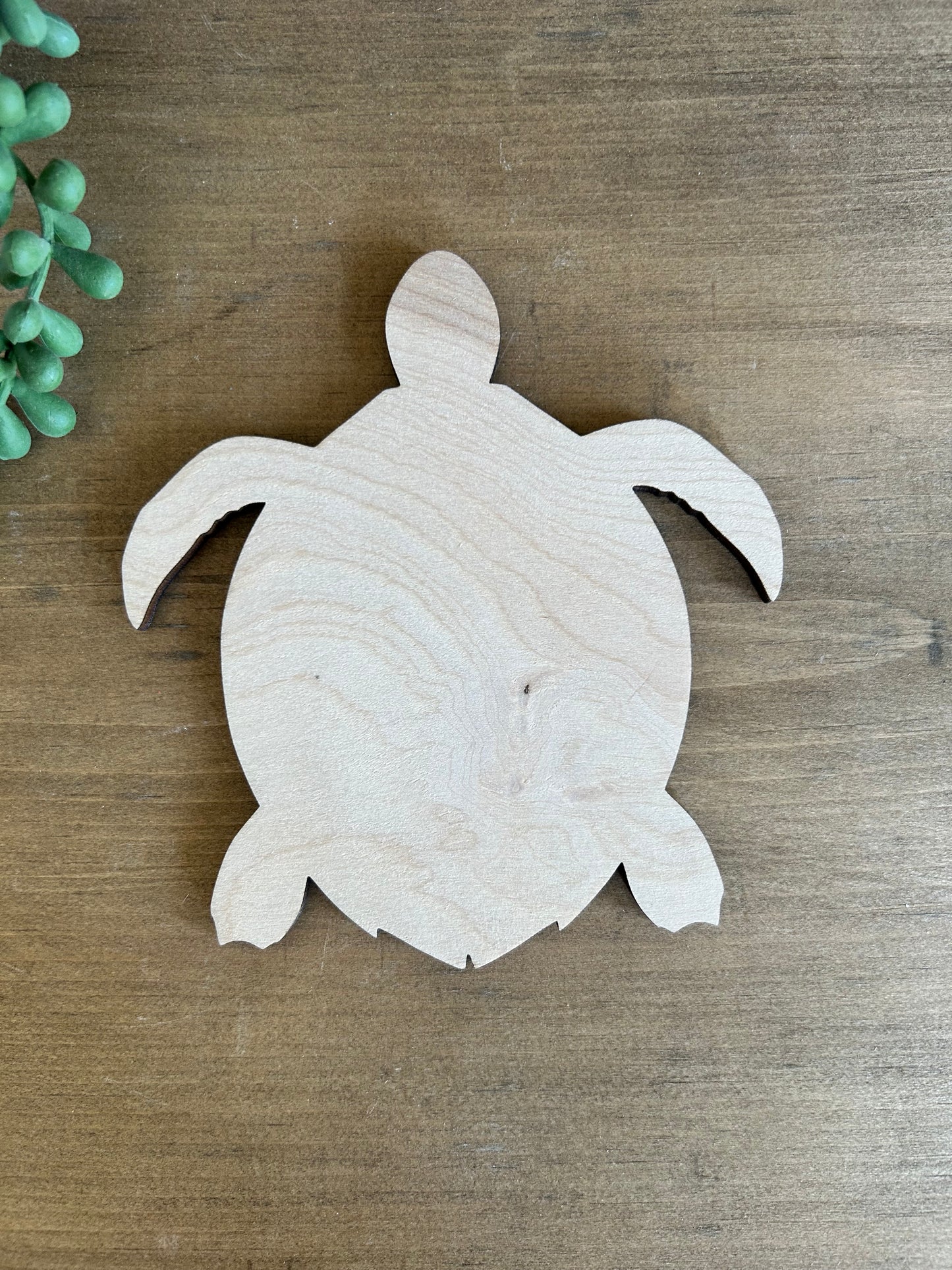 DIY Thin Blanks - Wood Sea Turtle - Pack of 4