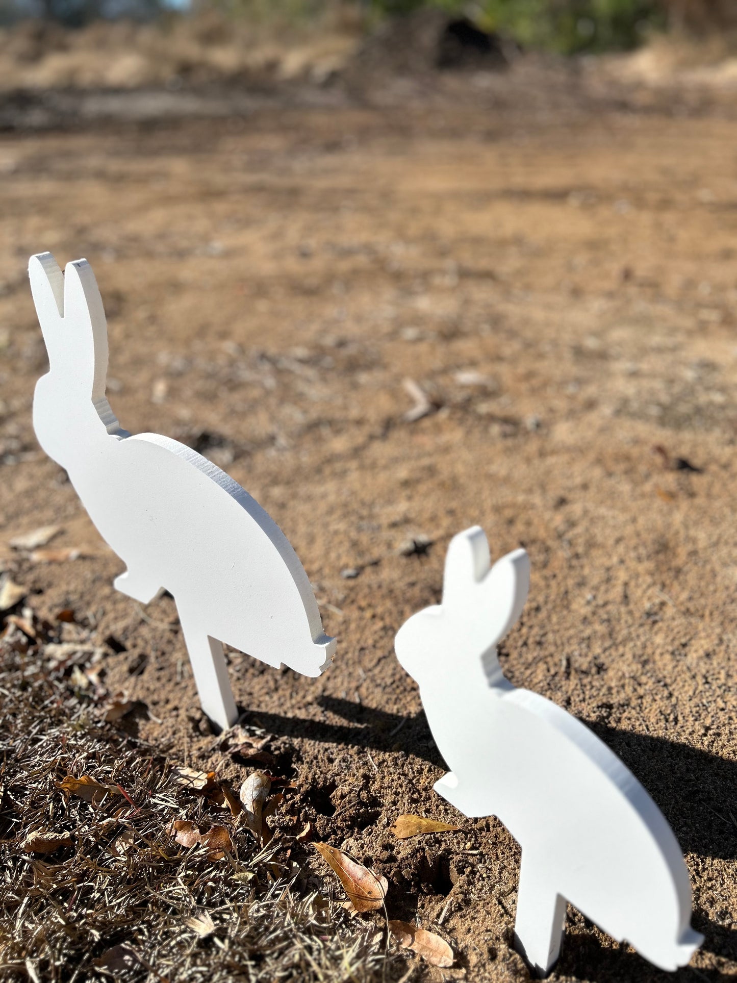 Outdoor Spring Bunny Yard Stake Decorations