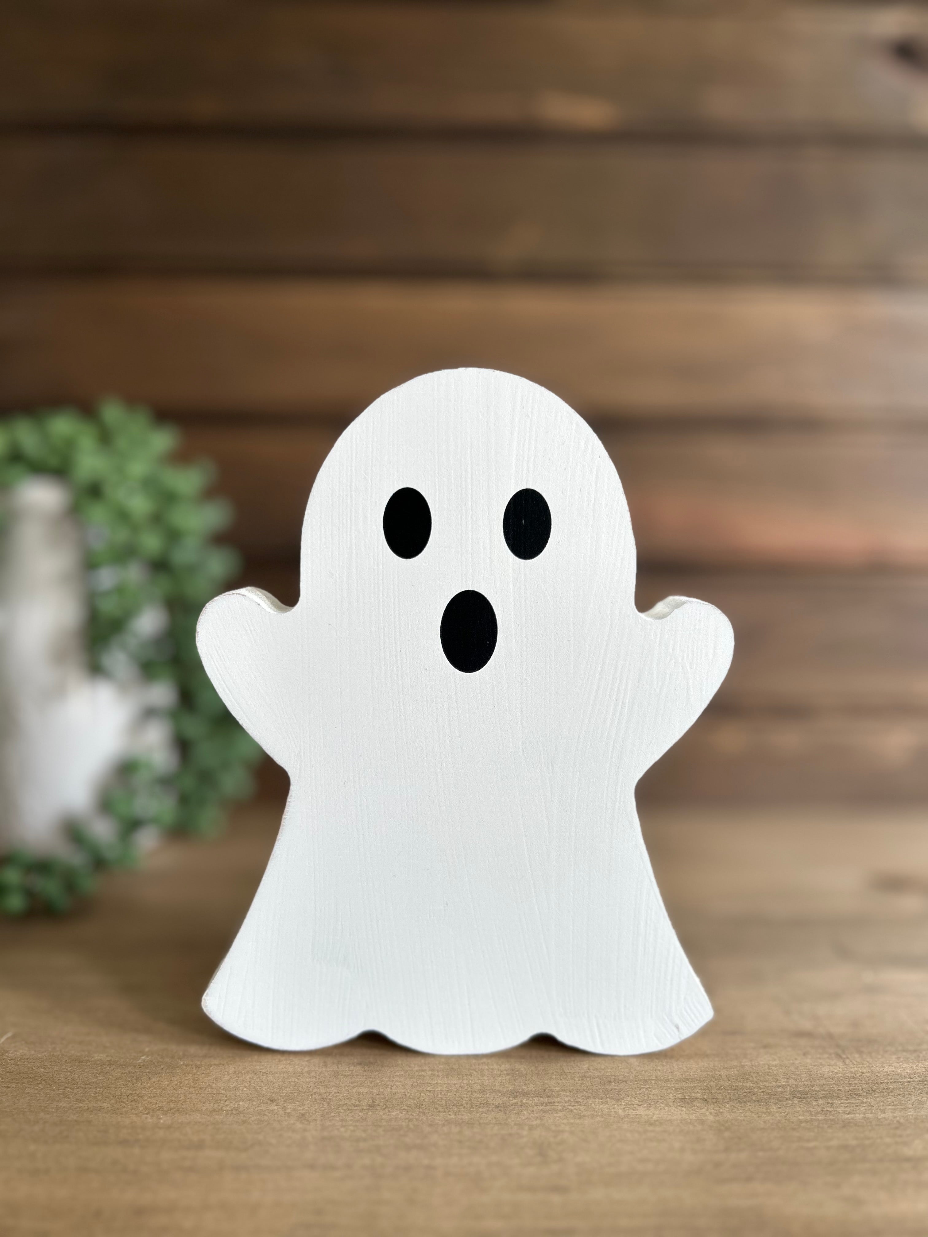 Primitive/Rustic Wood Halloween Ghost with Arms – Inkwood Crafters
