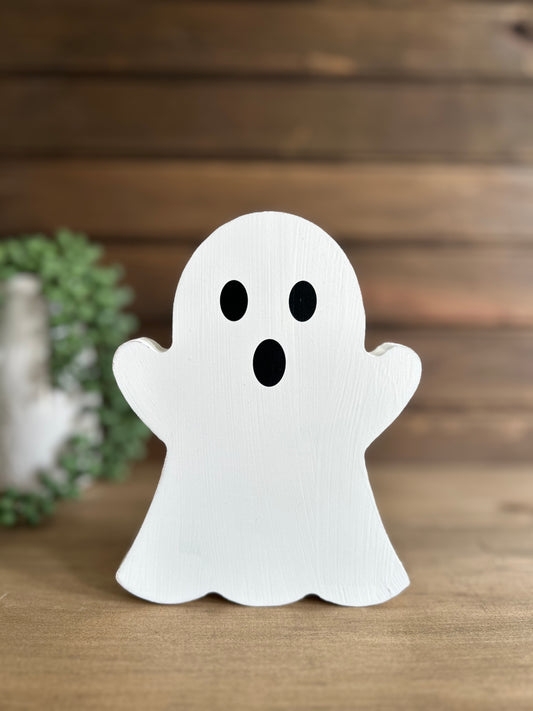 Primitive/Rustic Wood Halloween Ghost with Arms