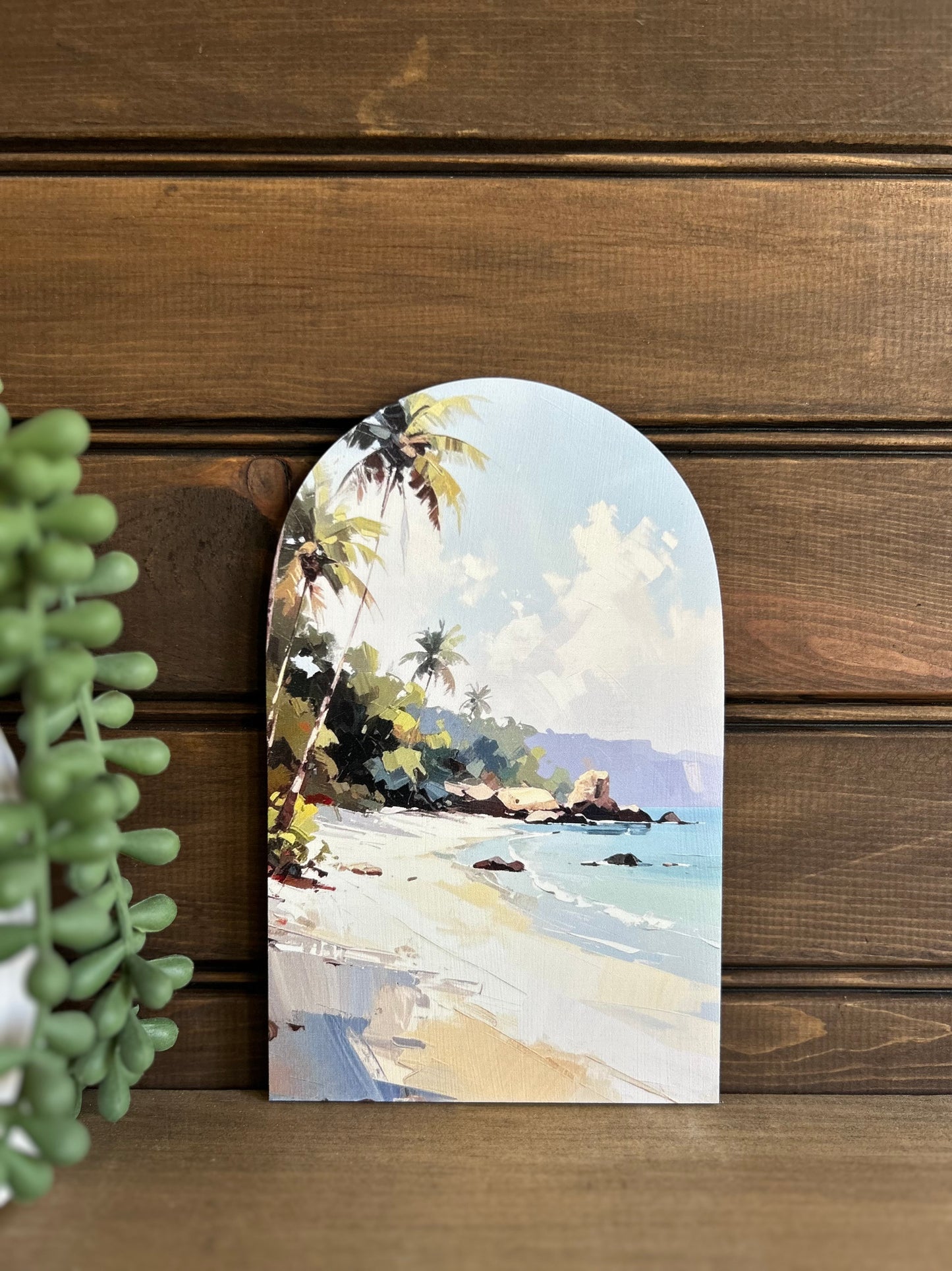 Beach Day - Printed Wood Arch - Beach Decor