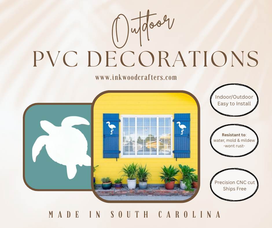 PVC Outdoor Shutter Decorations - Mermaid