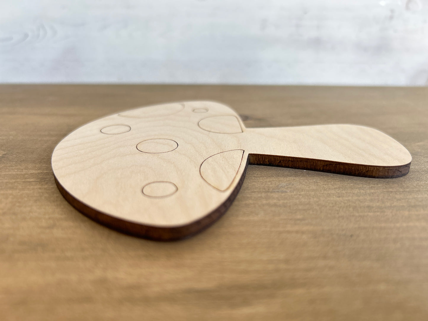 DIY Thin Blanks - Wood Mushroom - Pack of 4