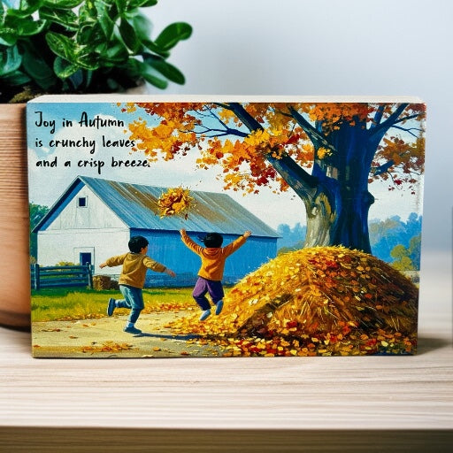 Joy in Autumn - Autumn/Fall Decor Rustic Wood Sign