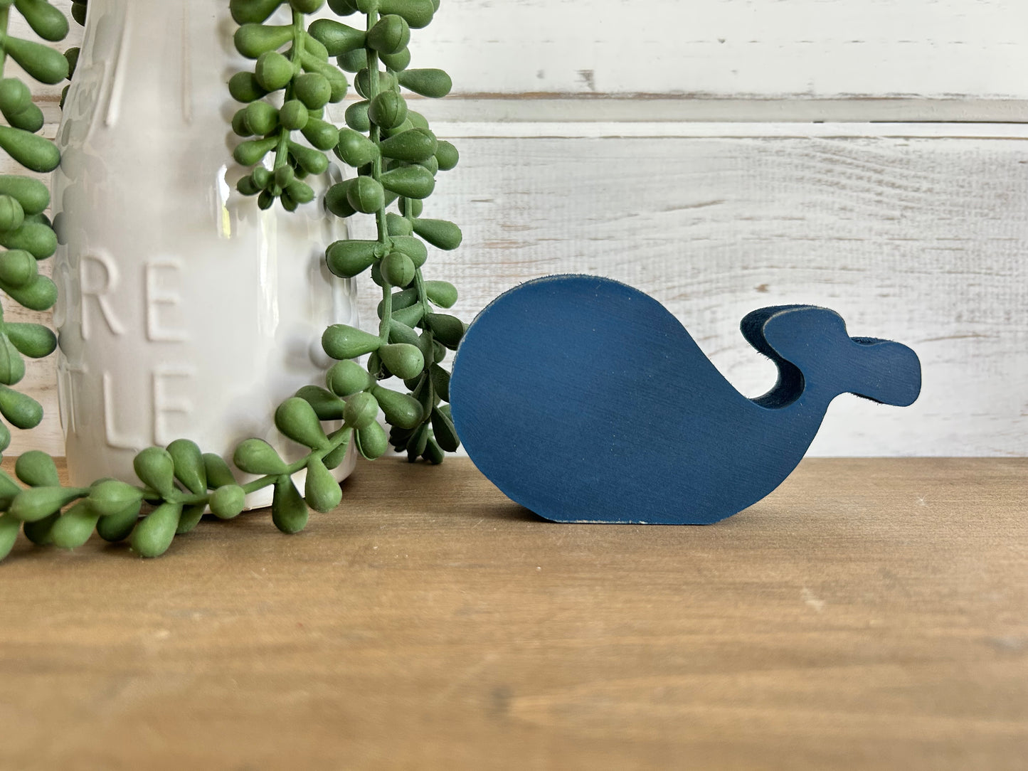 MINI Whale Wood Bowl Fillers & Table Top Decor - Set of 3