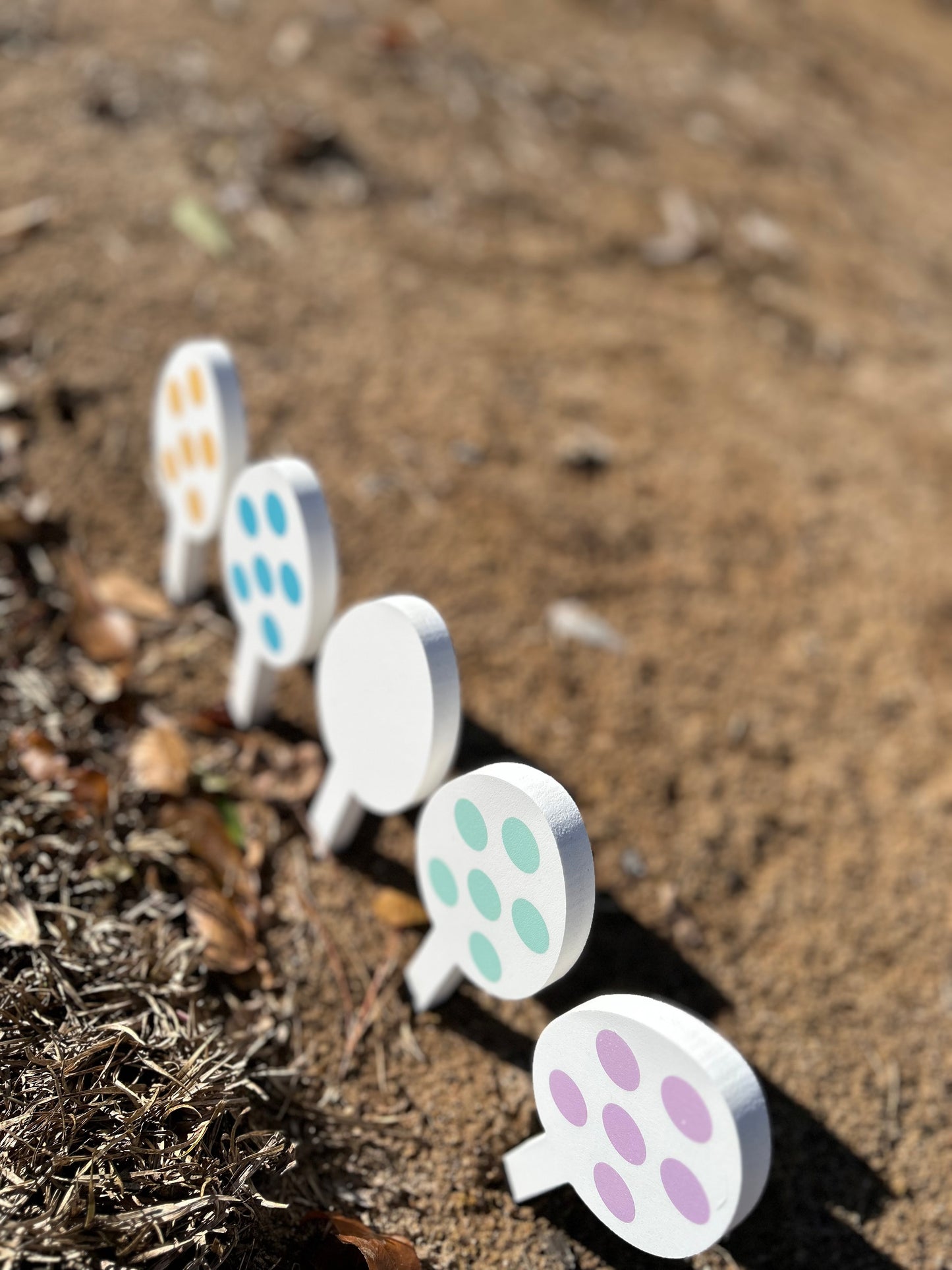 Outdoor Easter Egg Yard Stake Decorations - Small