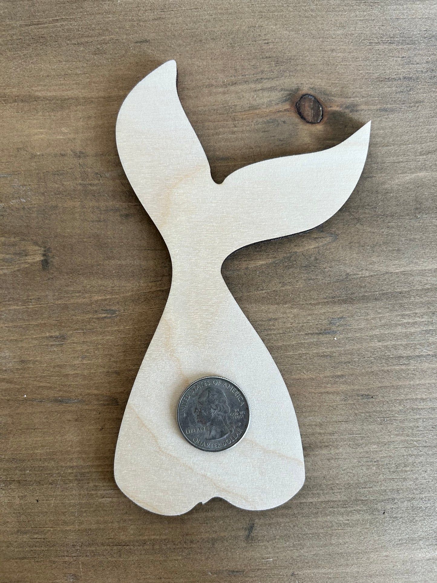 DIY Thin Blanks - Wood Mermaid Tail - Pack of 4