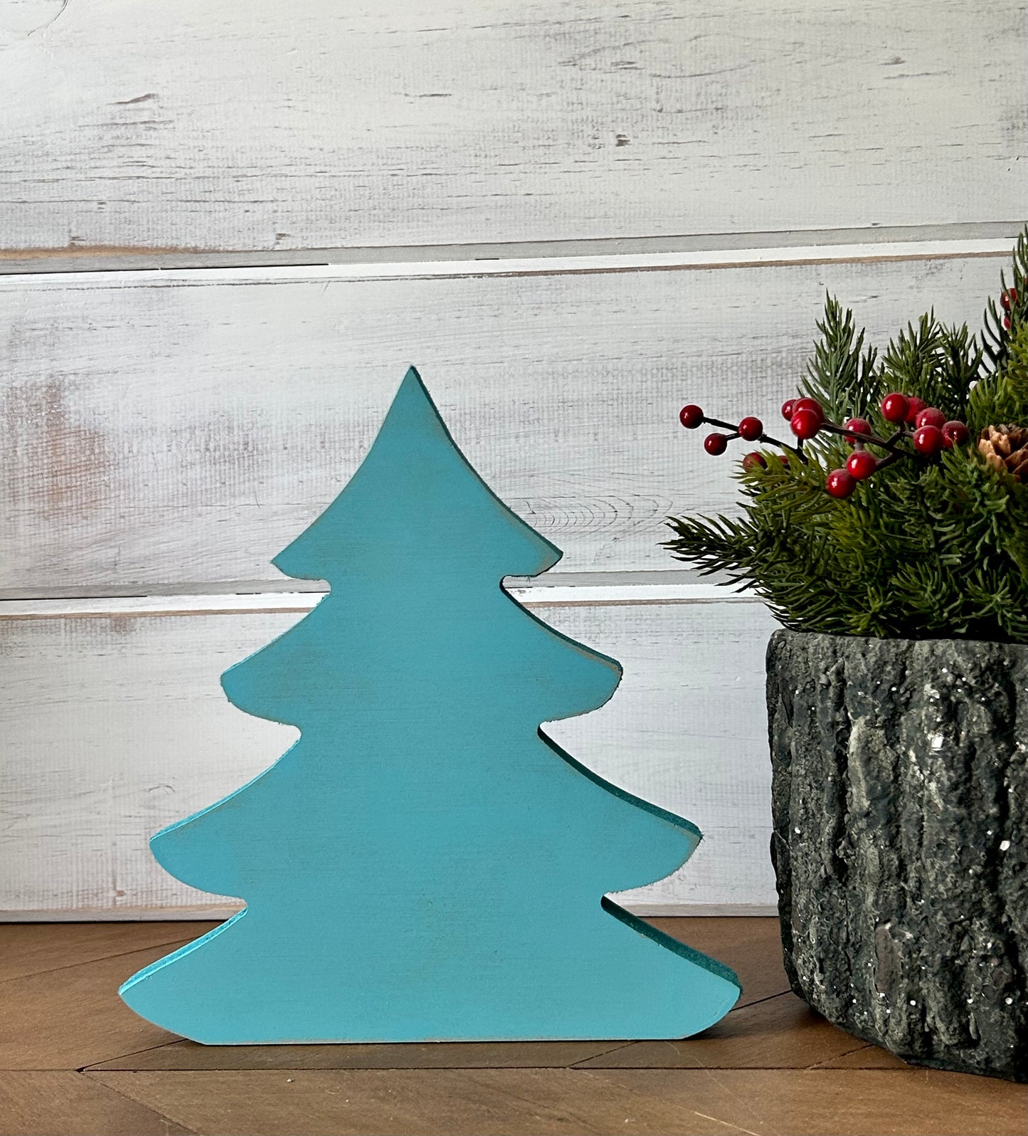 Primitive Wood Christmas Tree Sitters - Original Style