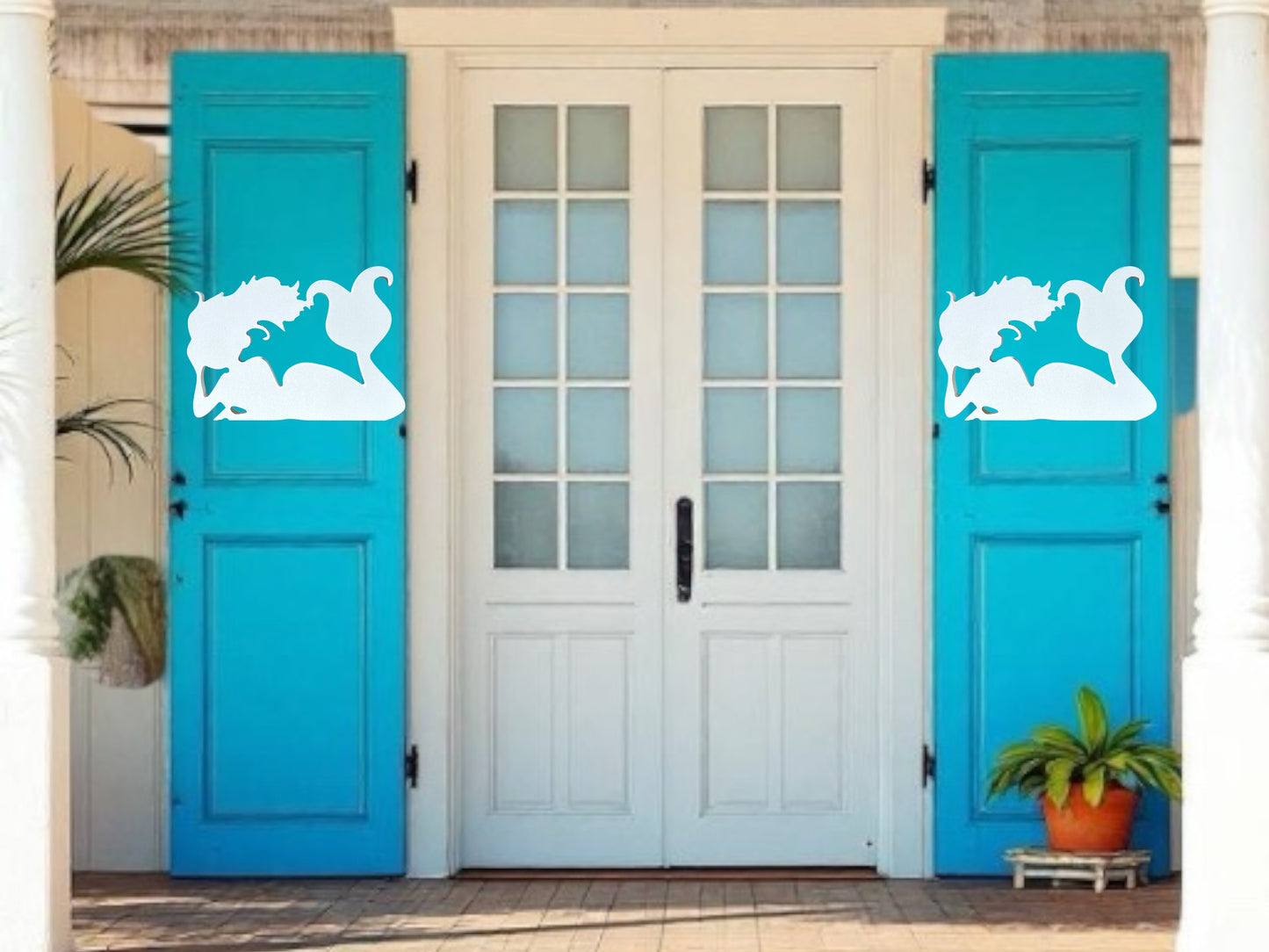 PVC Outdoor Shutter Decorations - Mermaid