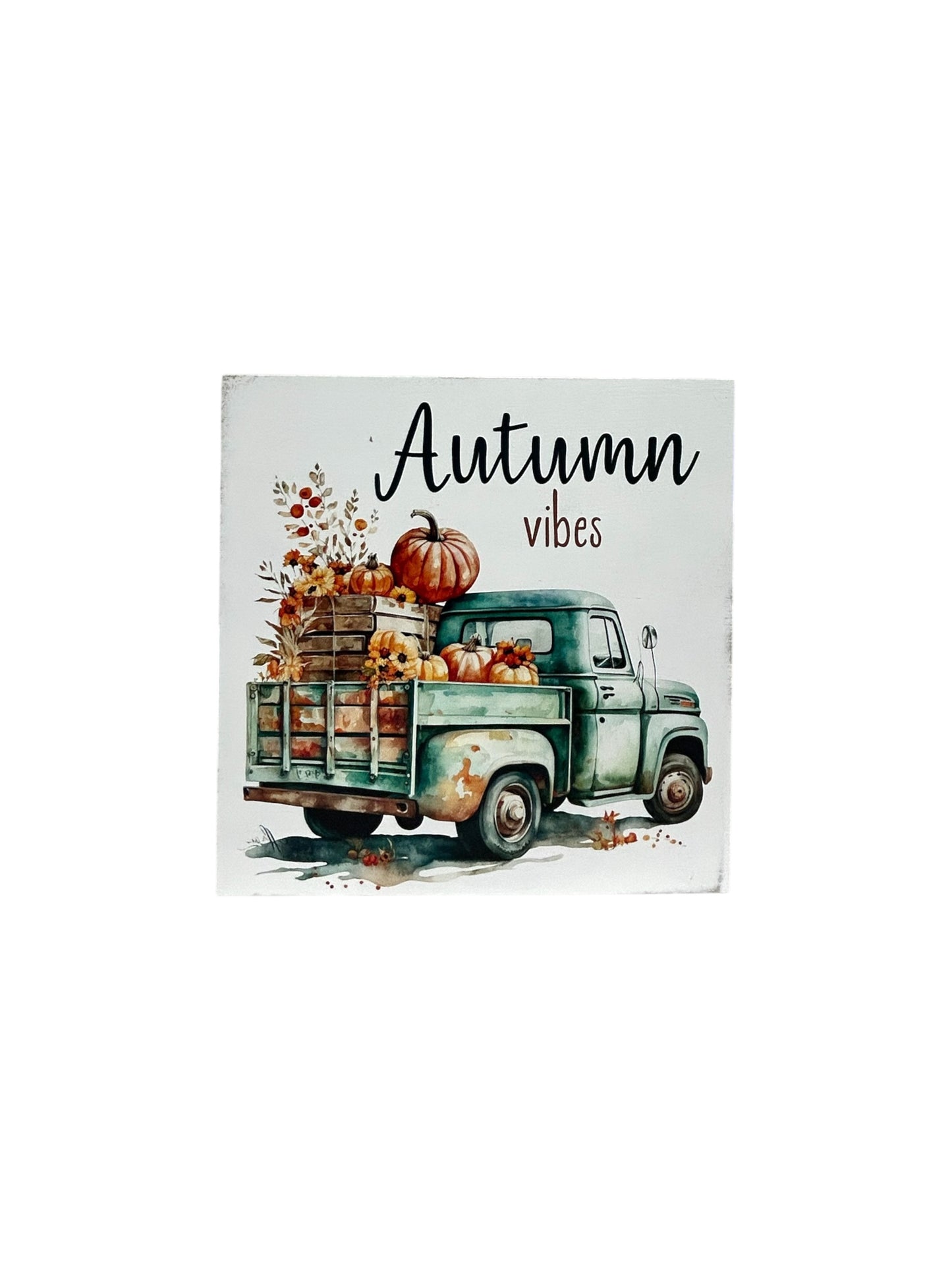 Autumn Vibes - Autumn/Fall Decor Rustic Wood Farmhouse Sign