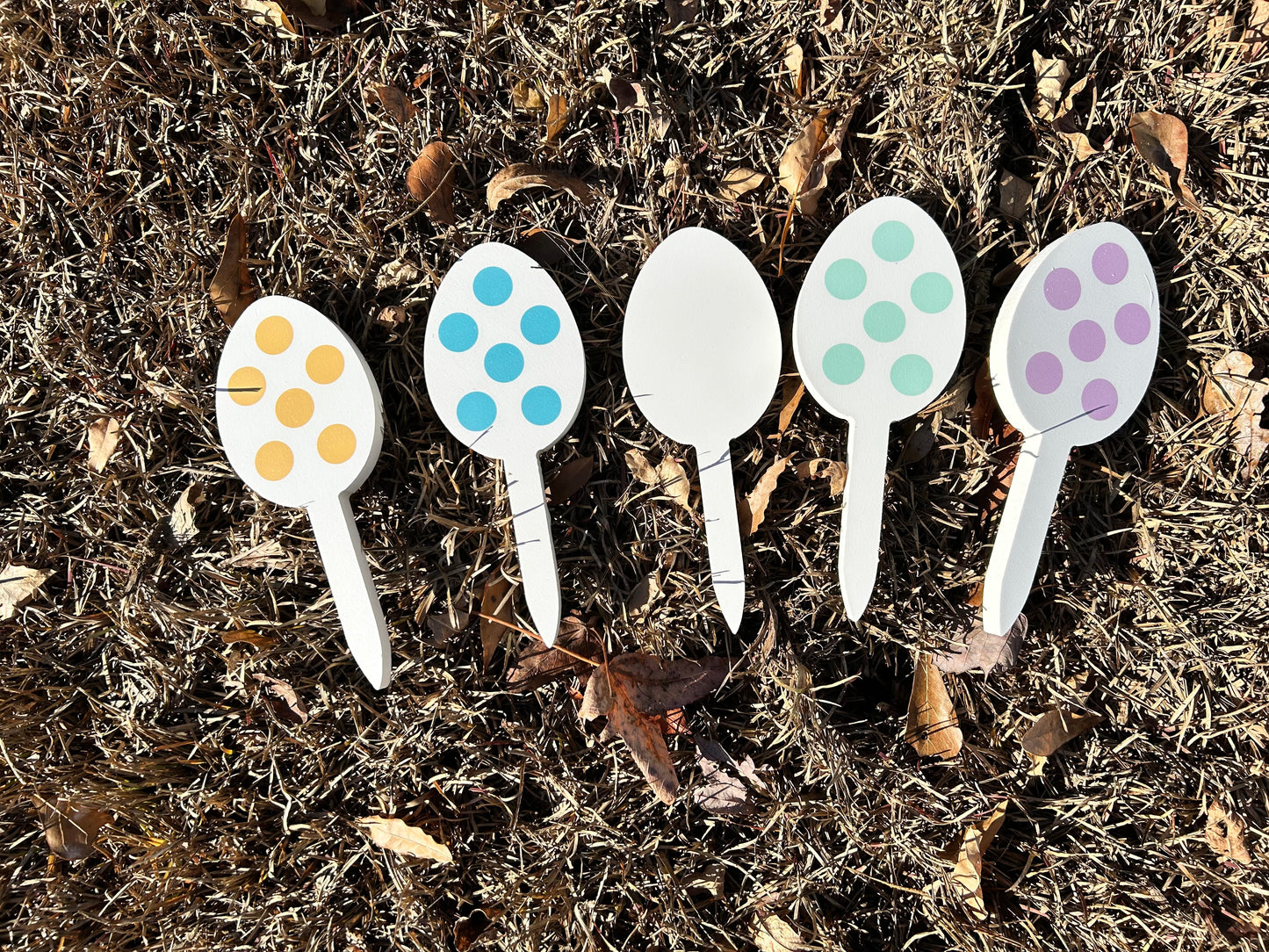 Outdoor Easter Egg Yard Stake Decorations - Small