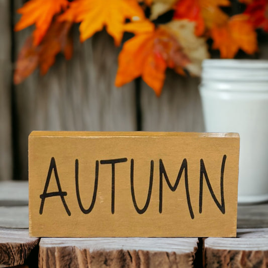 Primitive/Rustic Autumn Shelf Sitter