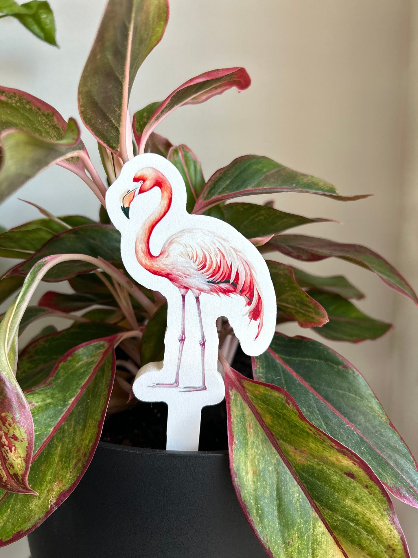 Indoor/Outdoor Plant Stake Decorations - Flamingo