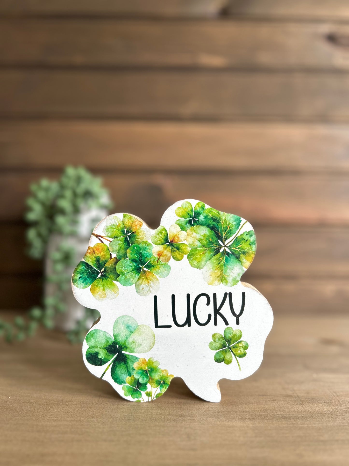Lucky Clover - Rustic St. Patrick's Day Wood Home Decor