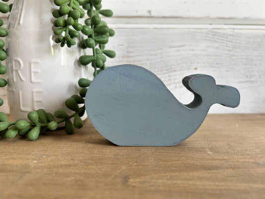 MINI Whale Wood Bowl Fillers & Table Top Decor - Set of 3