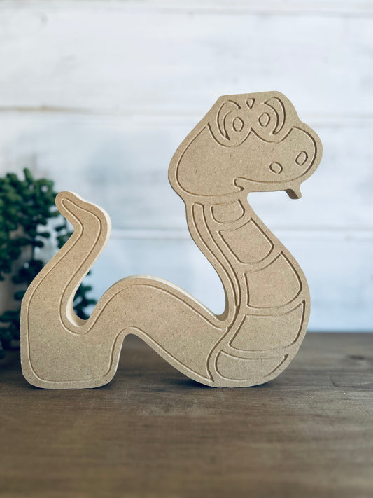 DIY Wood Snake