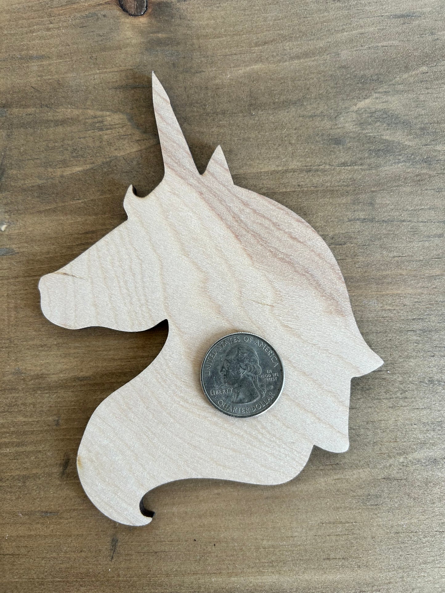 DIY Thin Blanks - Wood Unicorn - Pack of 4