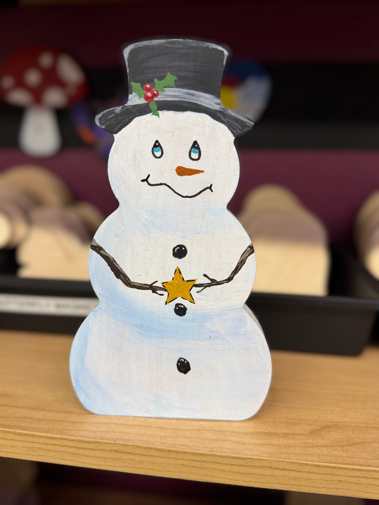 DIY Wood Snowman