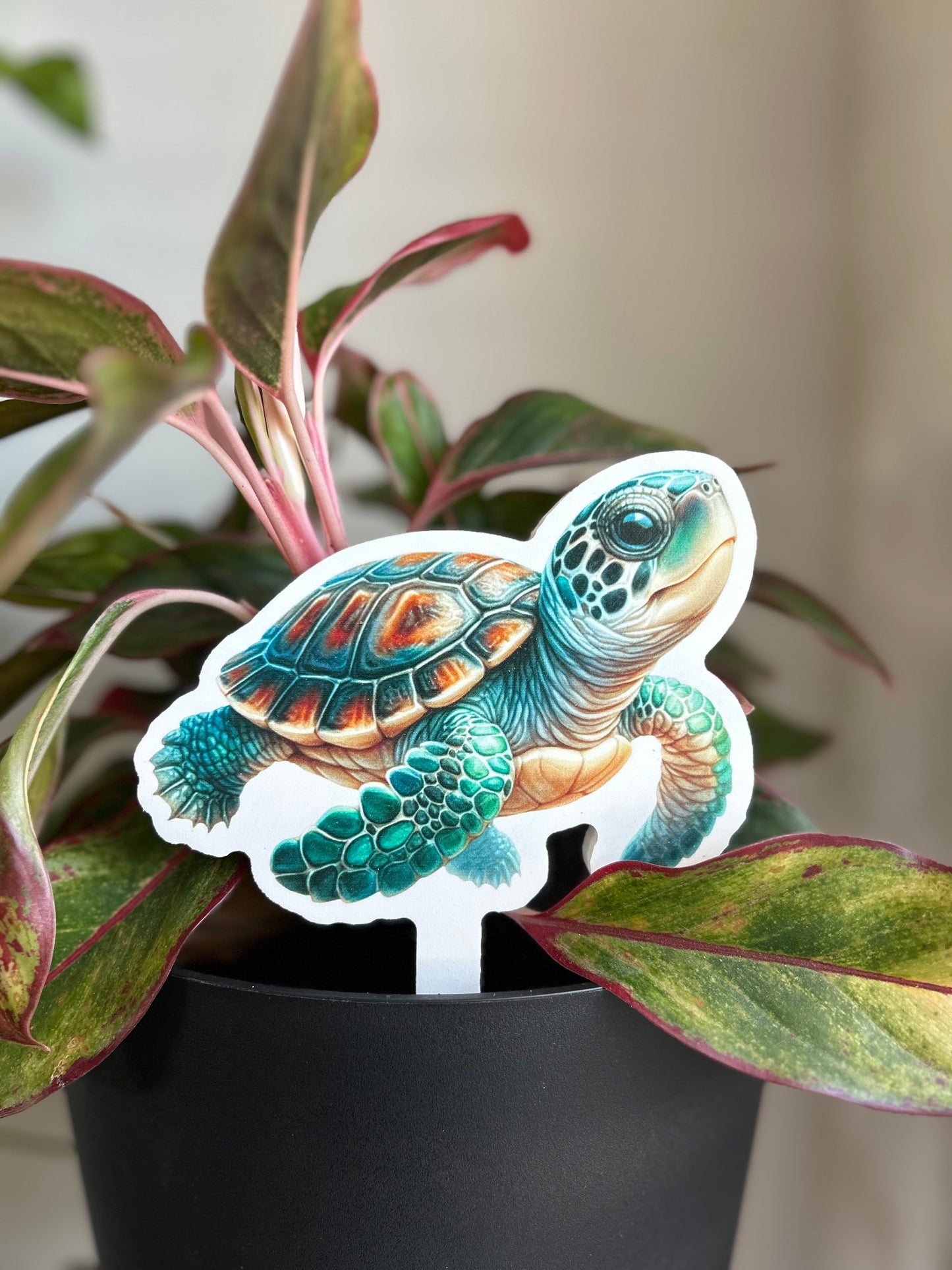 Indoor/Outdoor Plant Stake Decorations - Sea Turtle