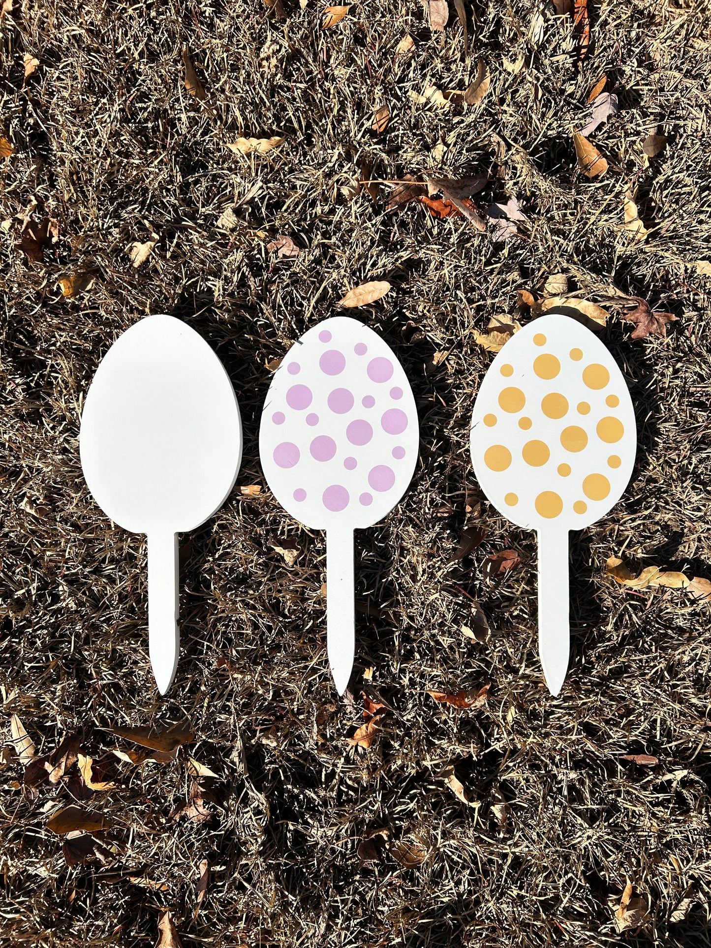 Outdoor Easter Egg Yard Stake Decorations - Large