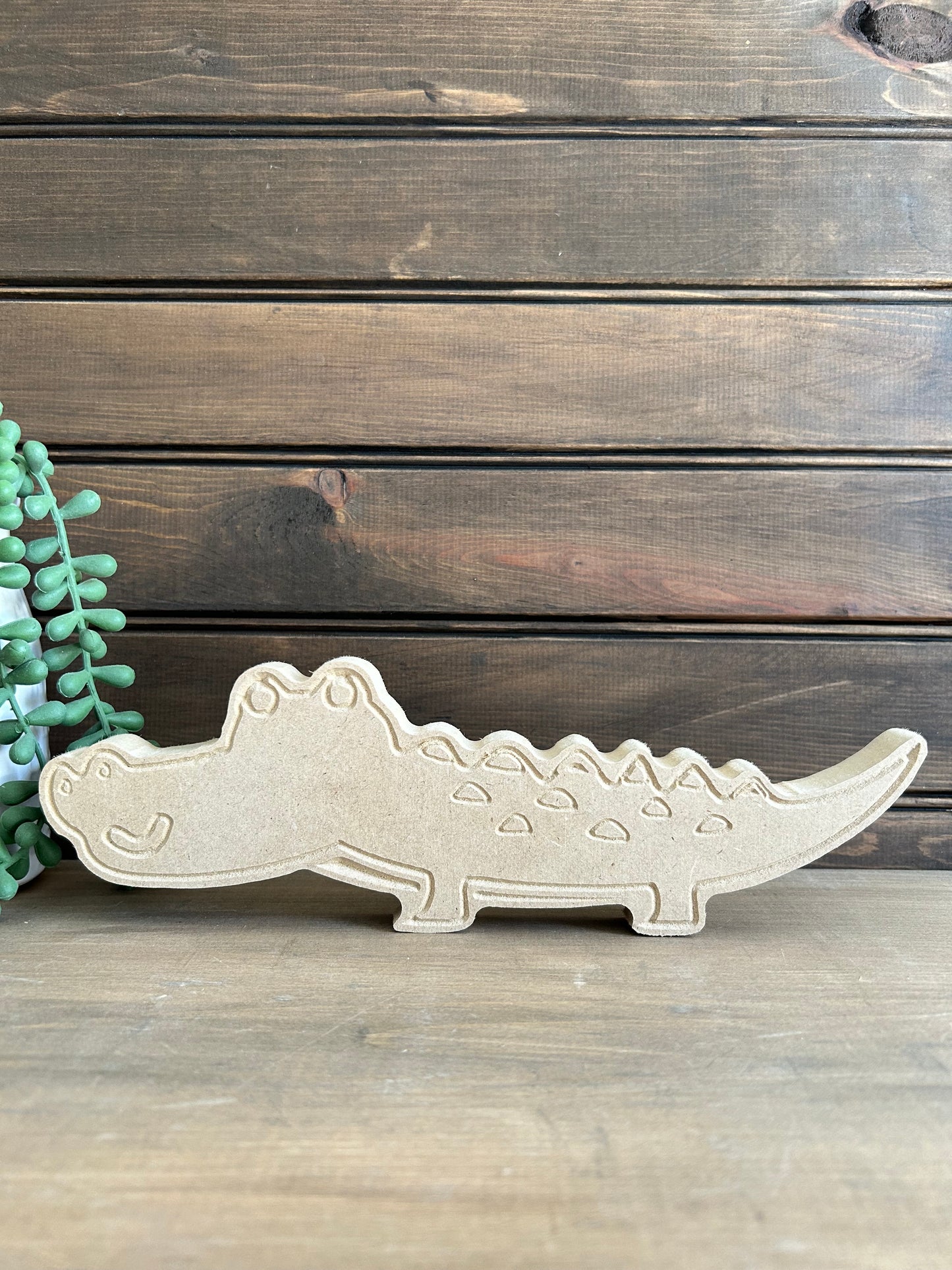 DIY Wood Alligator