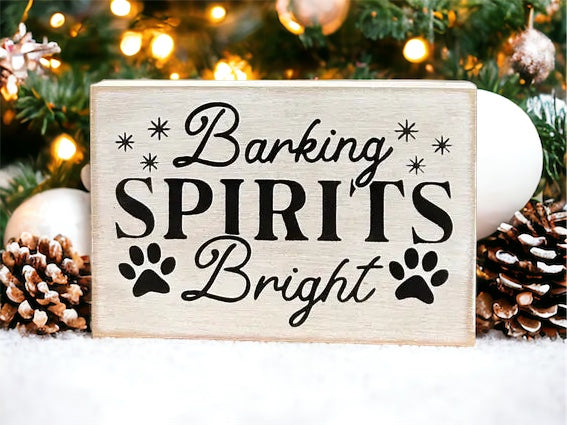 Christmas dog sign