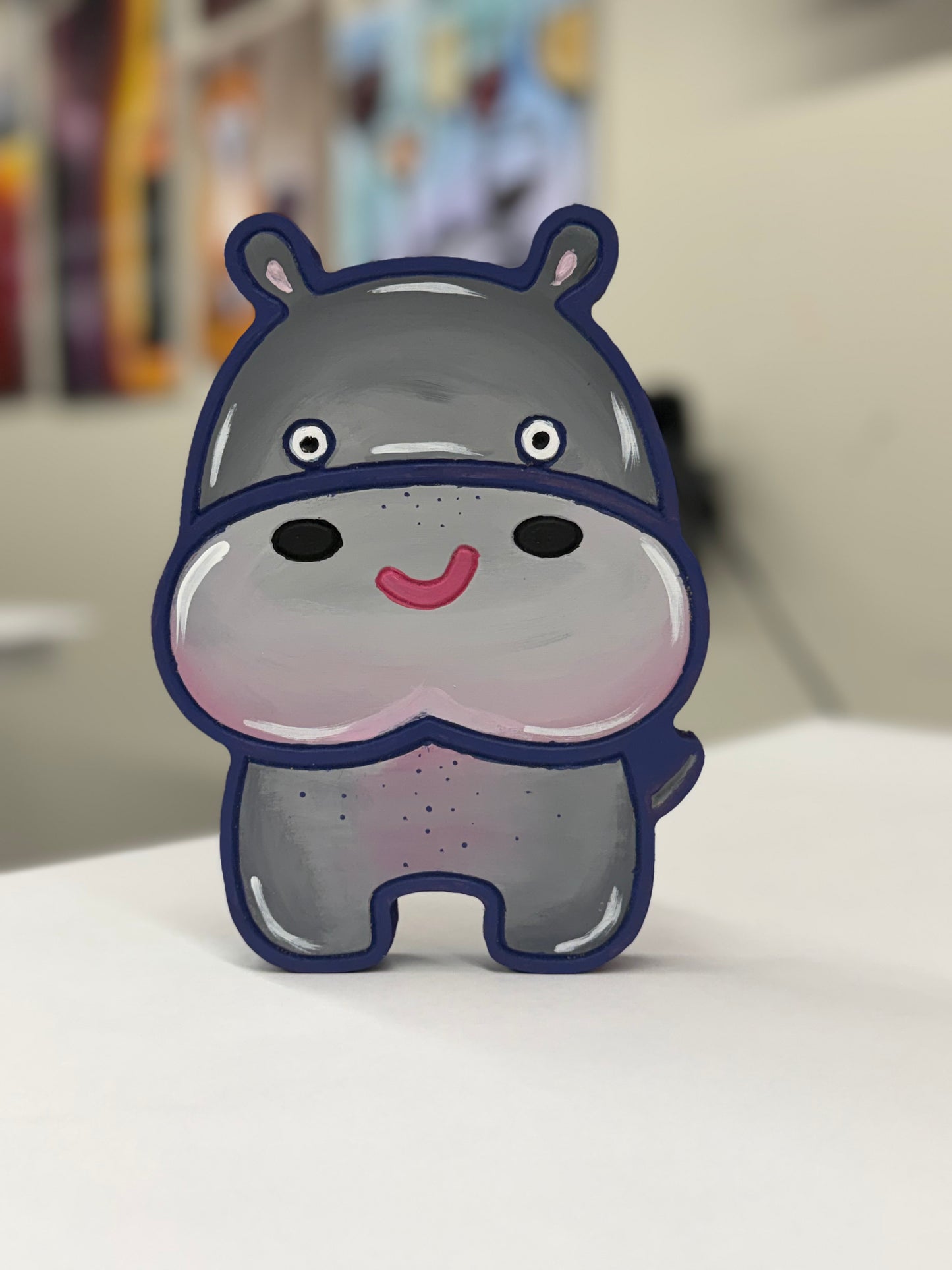 DIY Wood Hippo