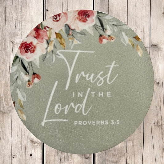 Trust in the Lord - Wood Faith Based Scripture Magnet