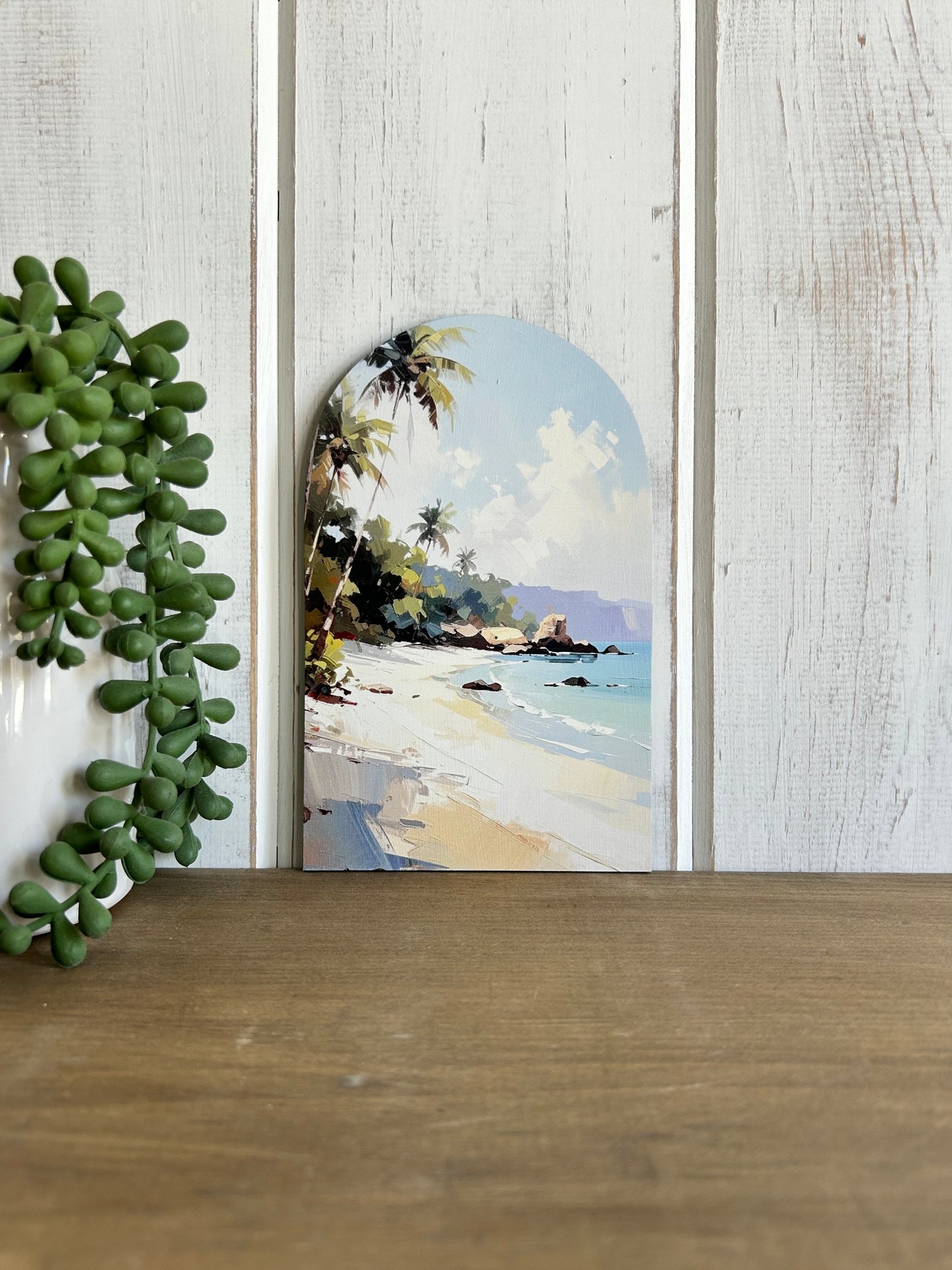 Beach Day - Printed Wood Arch - Beach Decor