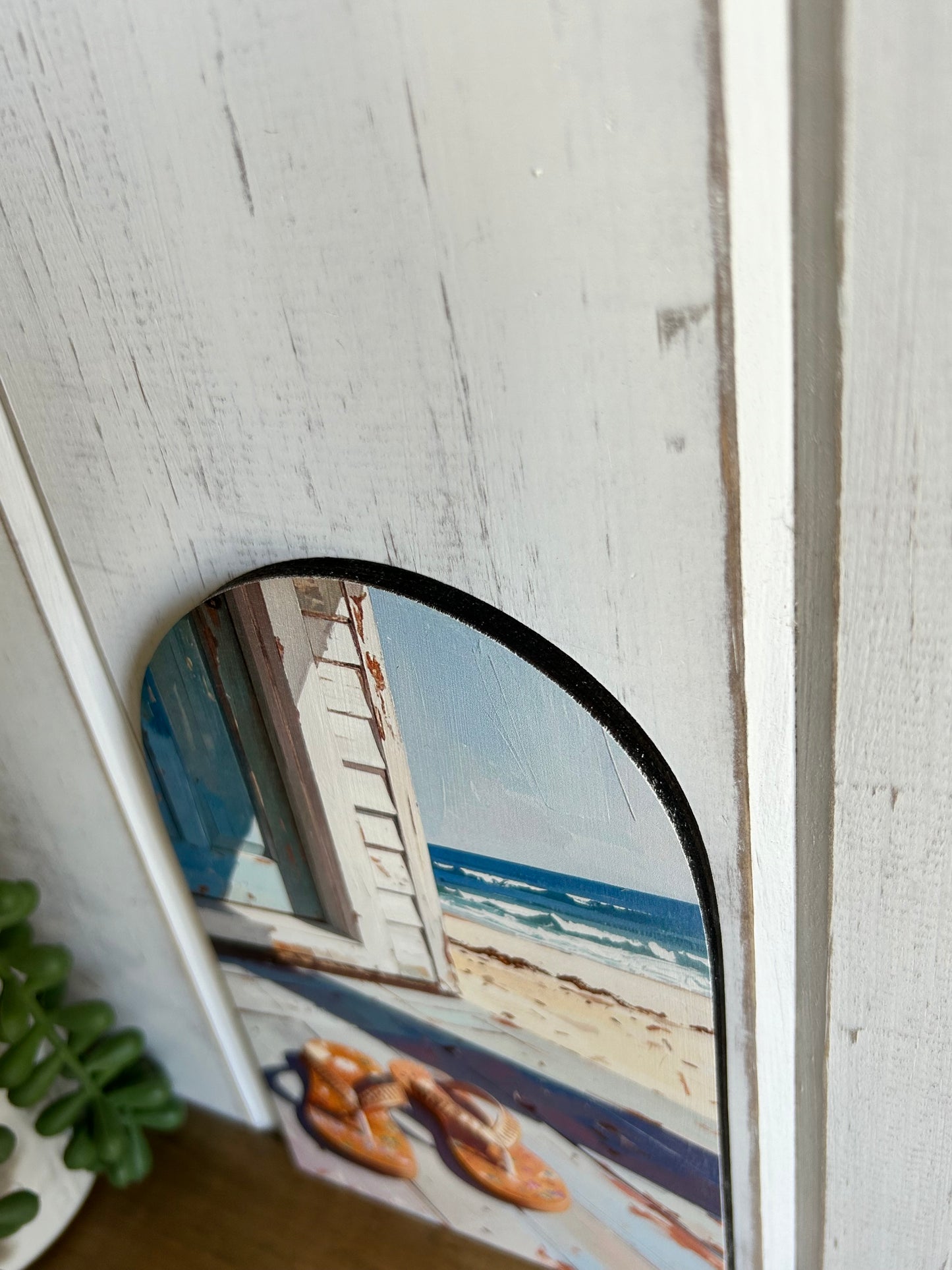Flip Flops - Printed Wood Arch - Beach Decor