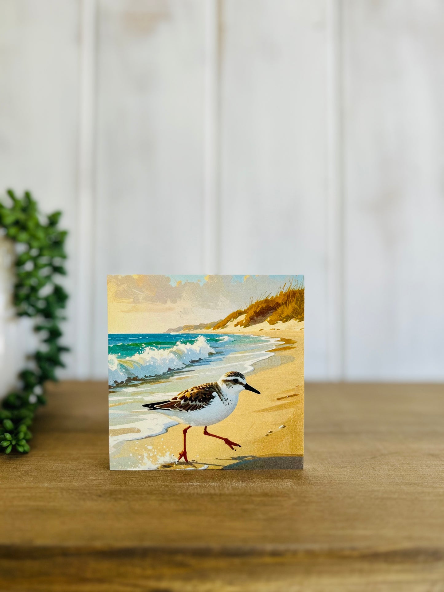 Sandpiper - Rustic Coastal/Beach Decor Wood Sign