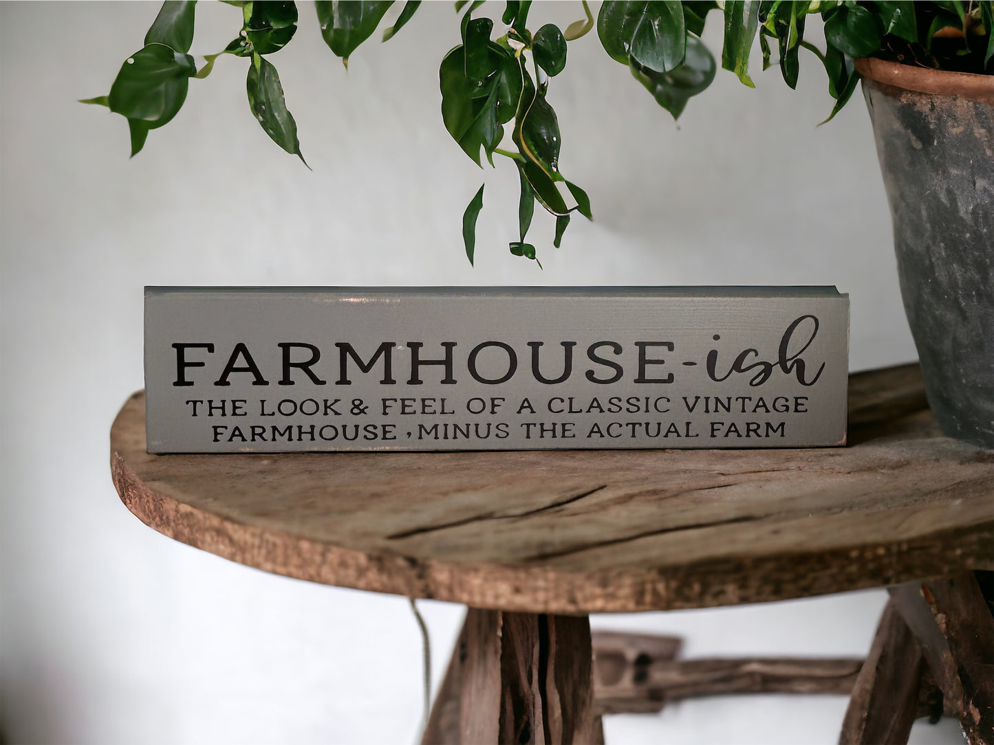 Farmhouse-ish Rustic Wood Shelf Sitter