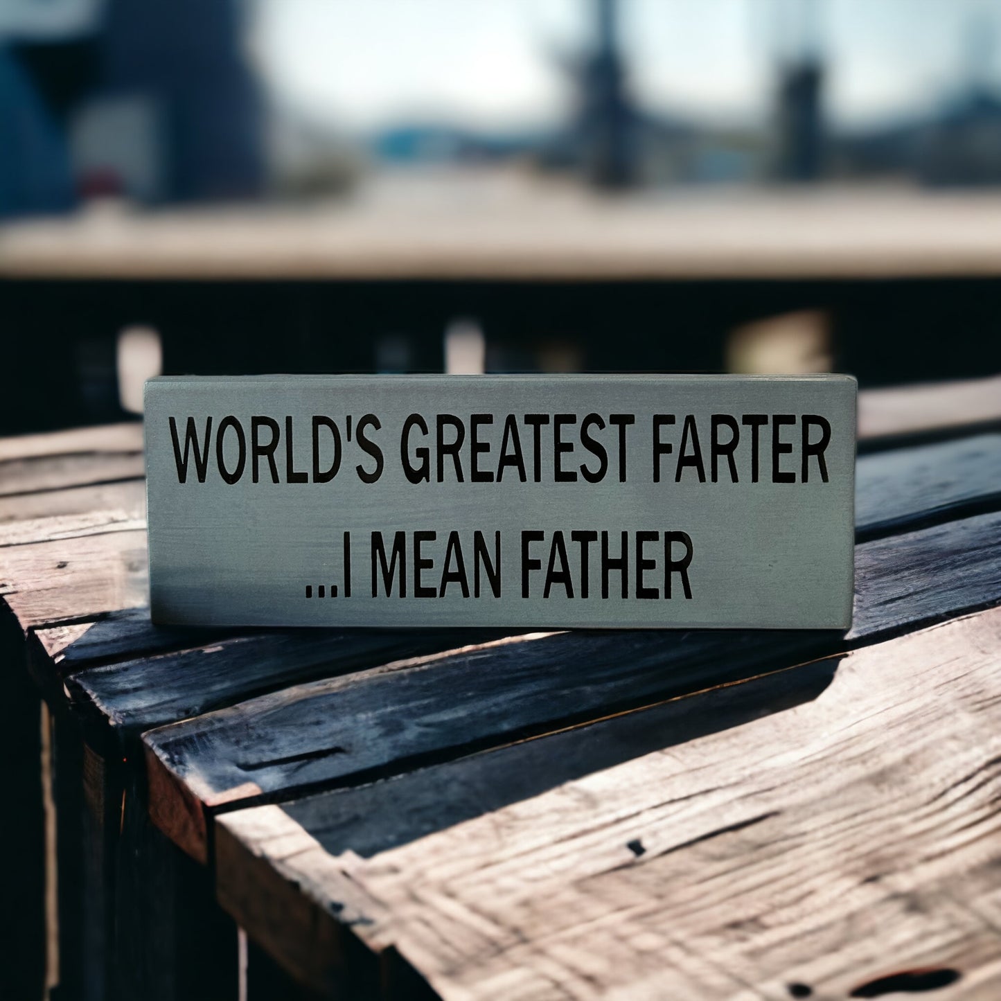 "greatest farter" funny wood sign