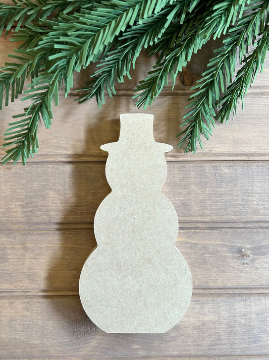 DIY Wood Snowman