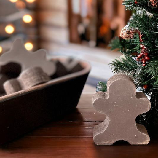 Primitive/Rustic Wood Holiday Gingerbread Bowl Fillers - Set of 3