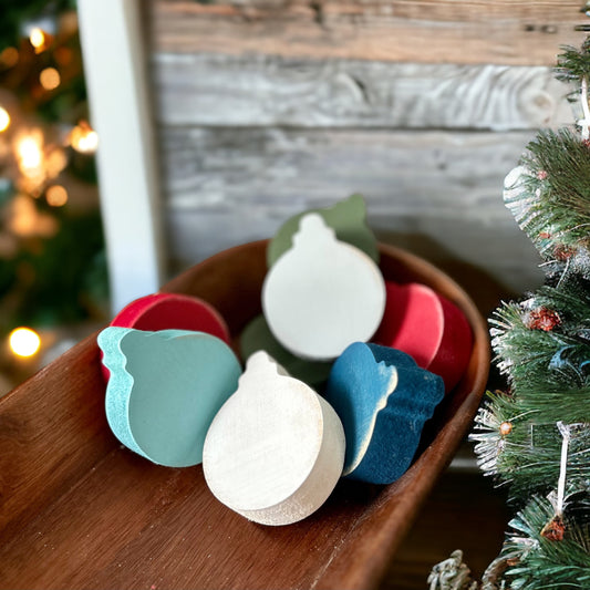 Primitive/Rustic Wood MINI Ornament Holiday Bowl Fillers