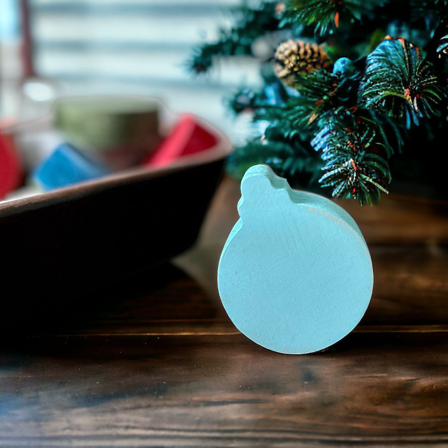 Primitive/Rustic Wood MINI Ornament Holiday Bowl Fillers