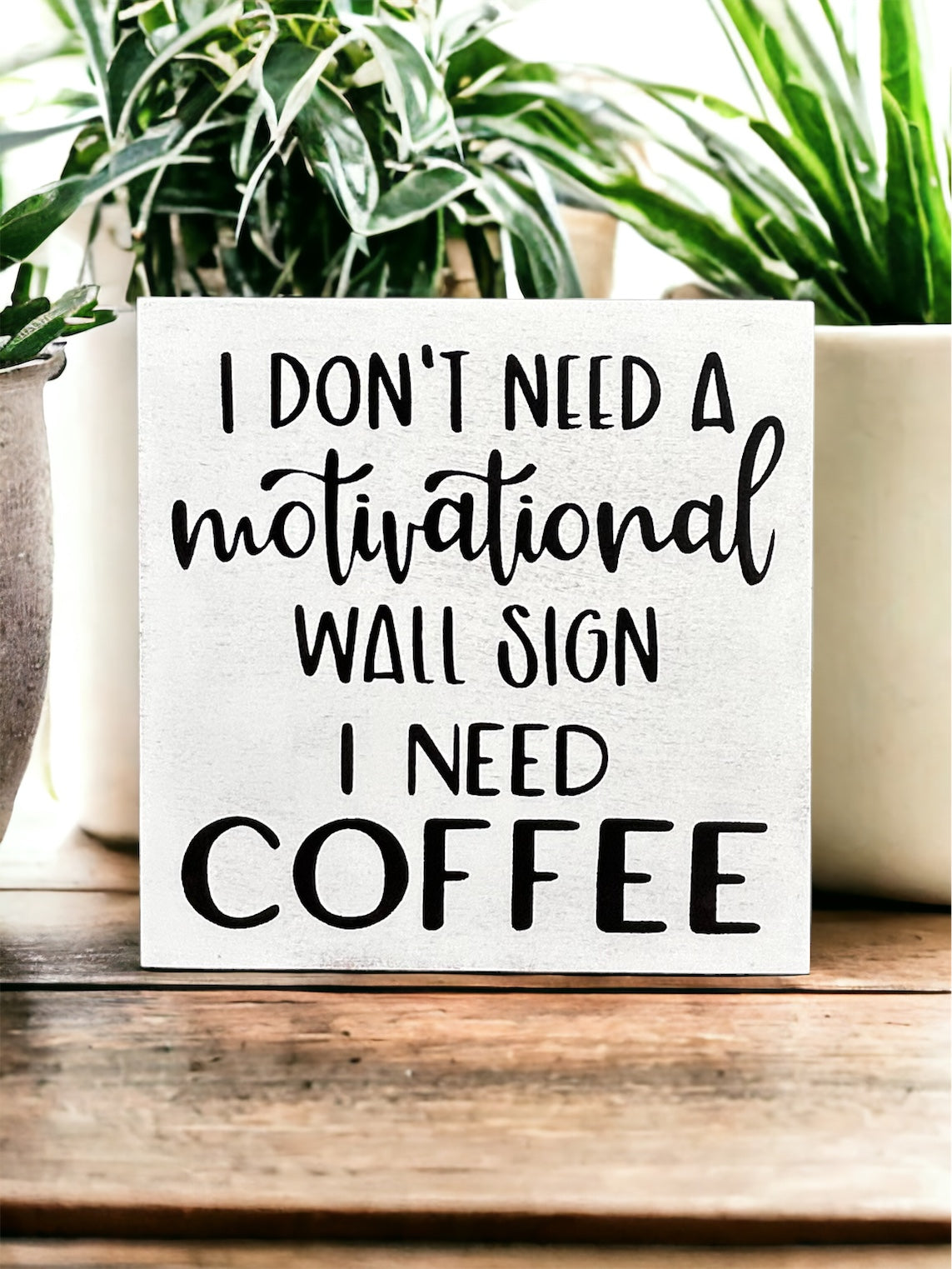 Funny coffee wood sign