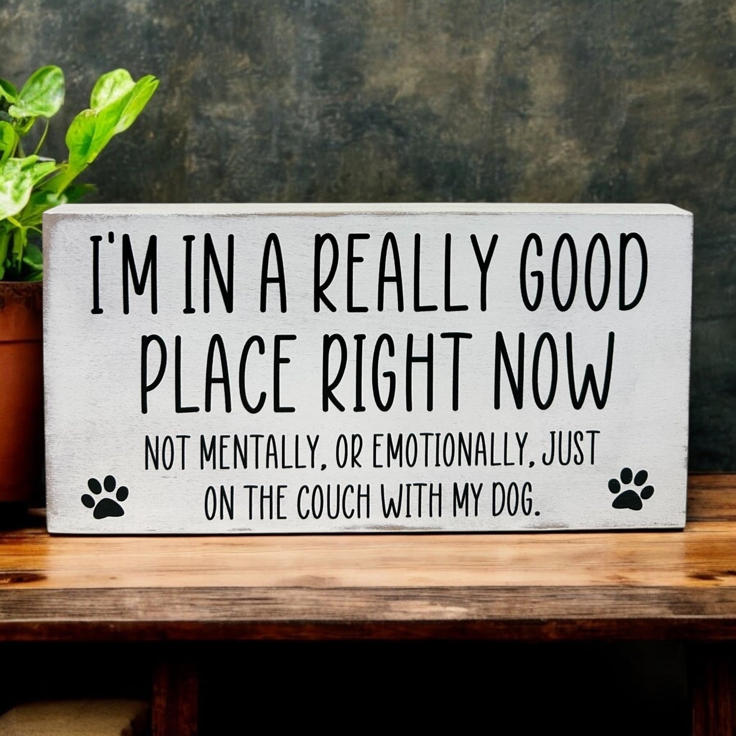 I’m in a Really Good Place…Couch with my Dog