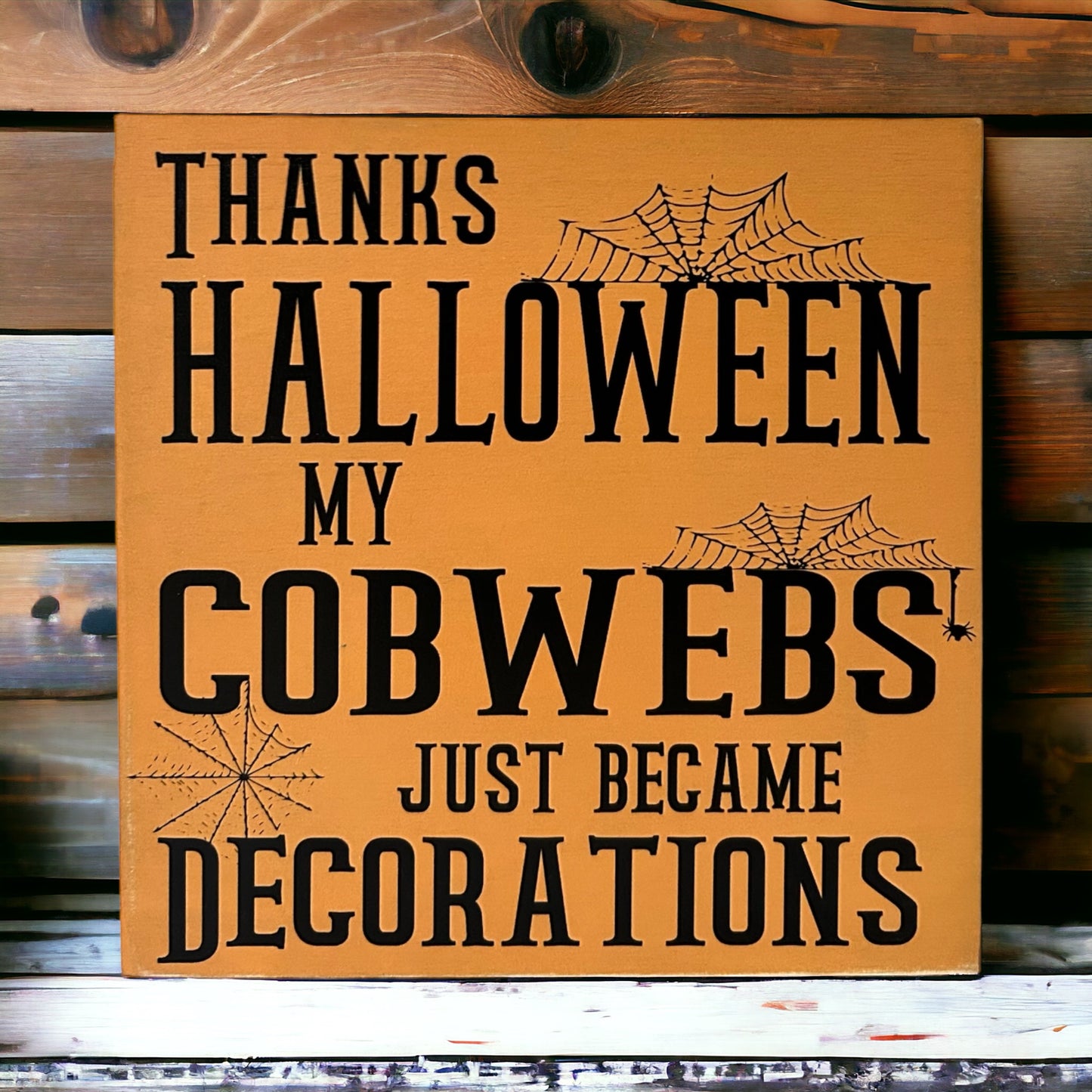 Thanks Halloween - Funny Halloween Wood Sign Decor