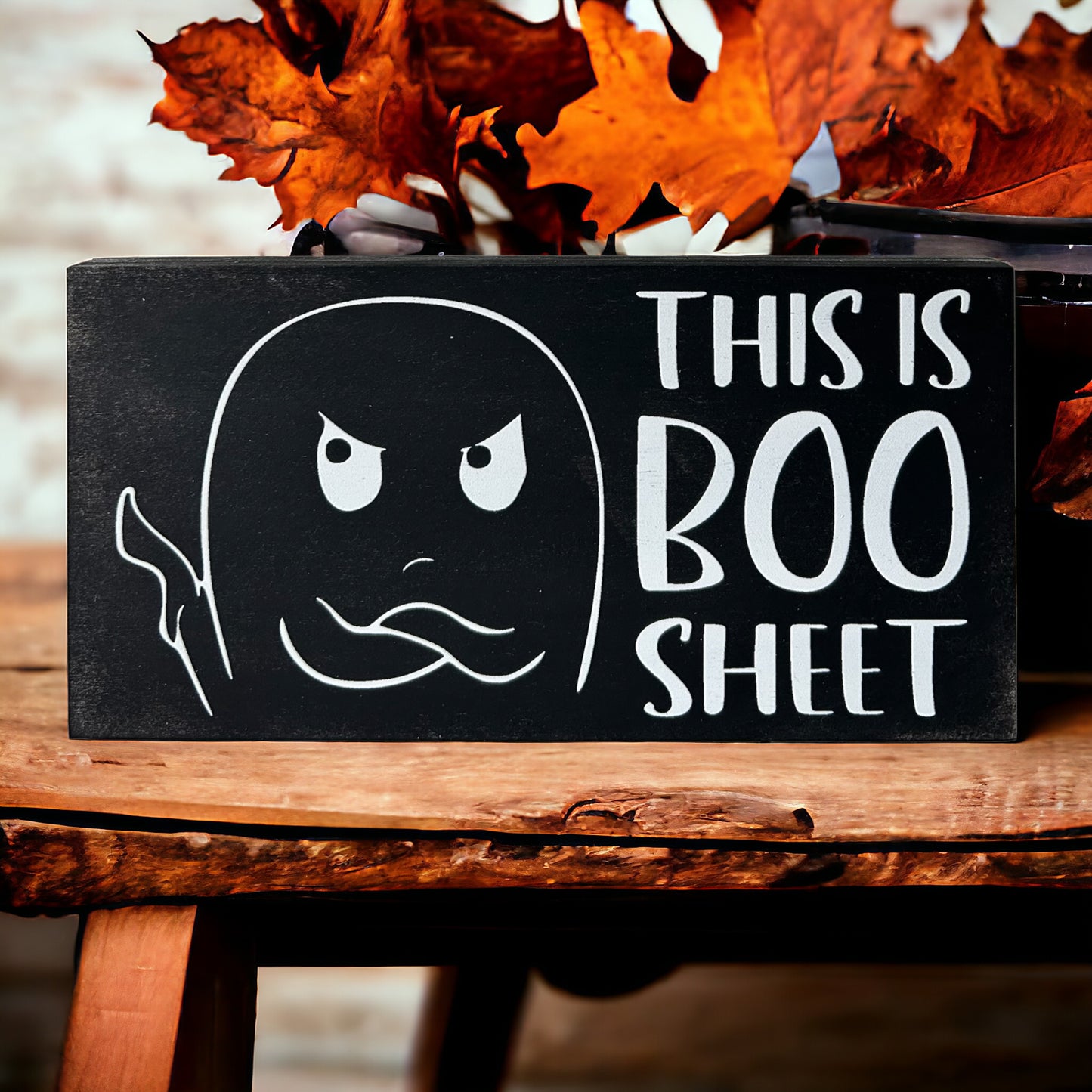 Boo Sheet - Rustic Halloween Shelf Sitter