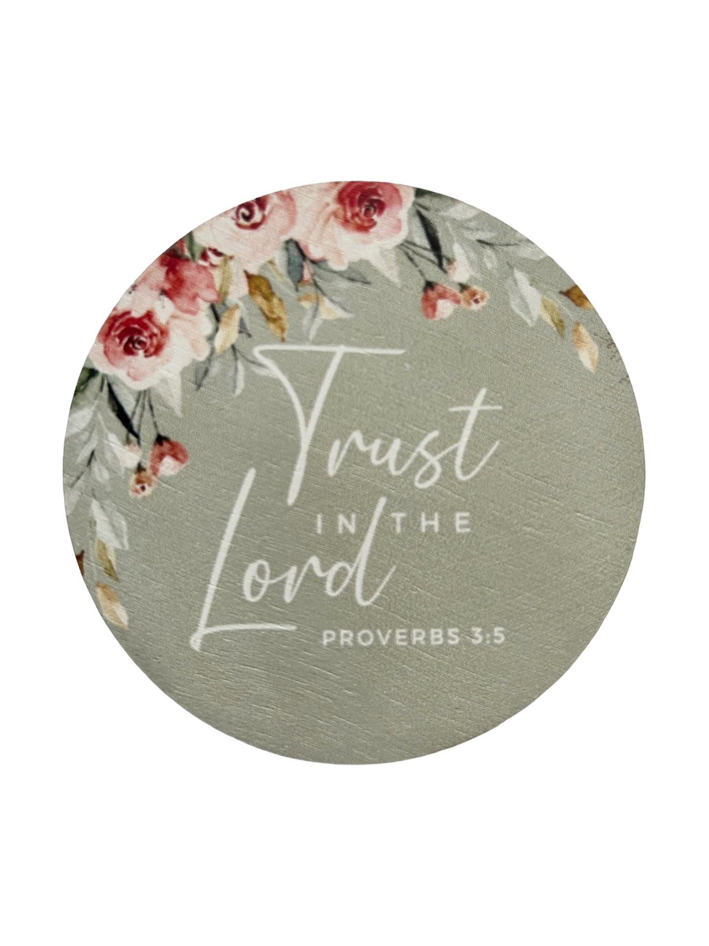 Trust in the Lord - Wood Faith Based Scripture Magnet