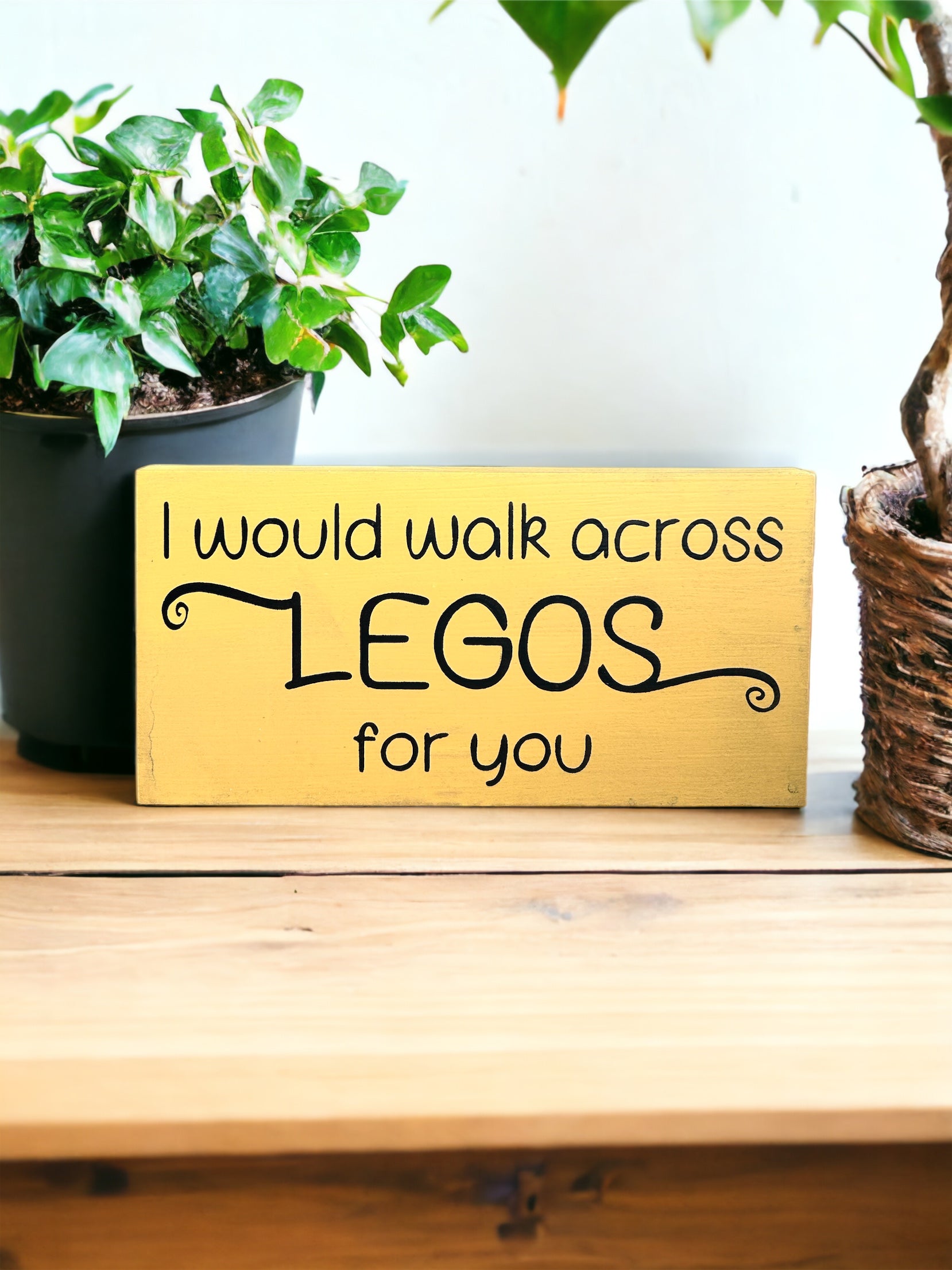 "legos" funny wood sign