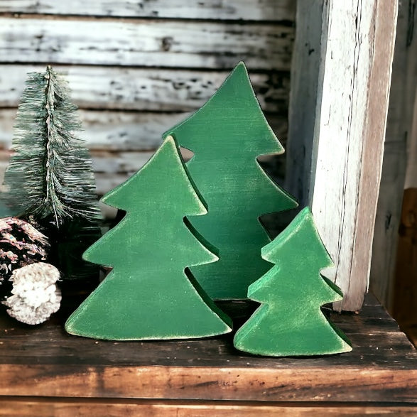 Primitive/Rustic Wood Christmas/Winter Tree - Leaning