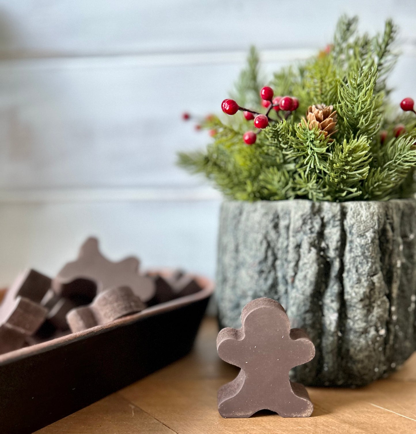 Primitive/Rustic Wood Holiday Gingerbread Bowl Fillers